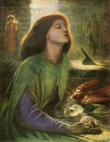 Tableau Beata Beatrix de Rossetti impression sur toile 60x90cm