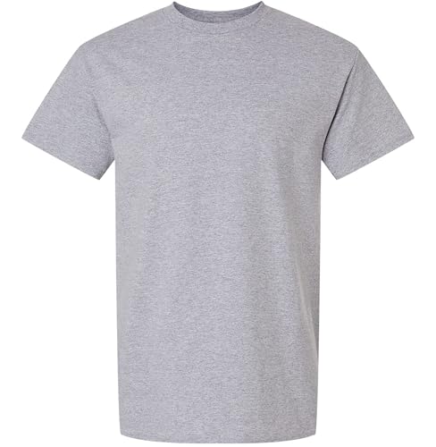 Joe's USA Men's Heavyweight Ultra Cotton Wholesale T-Shirts -S-Sport Grey