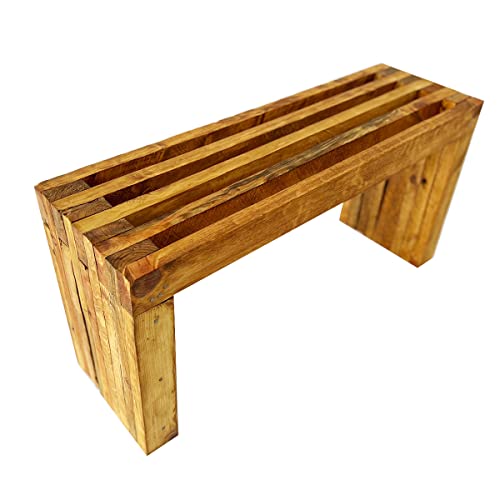 Bench for 2 People Outdoors, Handmade Vintage Style, Resistant and Beautiful.