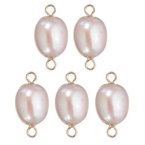 Fabrication de bijoux en perles d'eau douce naturelles et connecteurs pour pendentifs de colliers