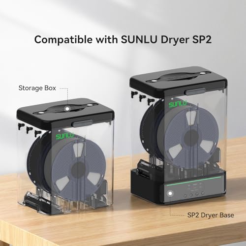 Image of SUNLU Filament Dry Box - 3KG Filament Storage Box with Hygrometer