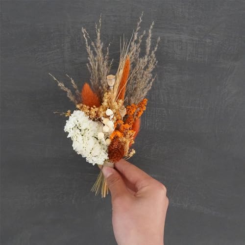 Bouquet mini de flores secas estilo boho natural miniatura 5