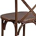 Flash Furniture XUXPEC Pecan Cross Back Accent Chair