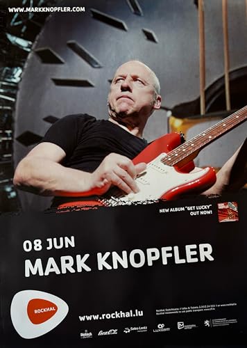 Affiche Mark Knopfler Concert 2010 grand format 70x100 cm poster rock