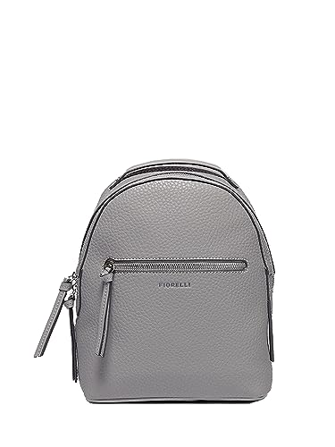 Fiorelli Women's Anouk Rucksack, stylischer kleiner Rucksack mit verstellbaren Riemen & Taschen, graues Kunstleder