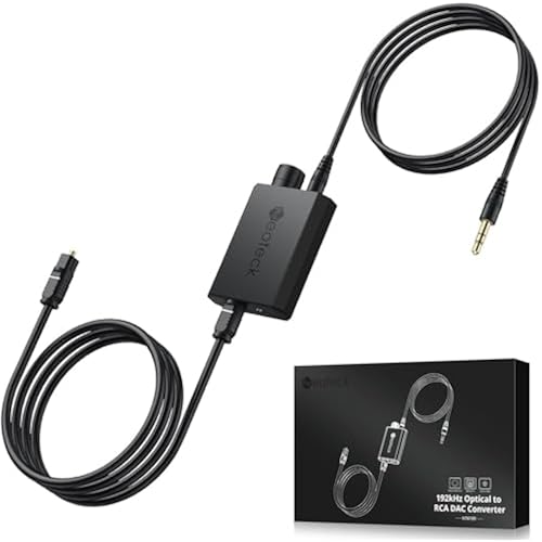 Neoteck 192kHz Digital to Analog Converter Optical to 3.5mm Converter