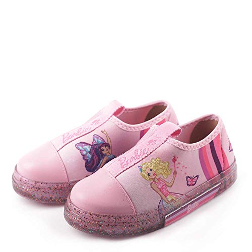 Chinelo Grendene Barbie Tenis Mania Meninas S: Rosa Glitter/Rosa 28