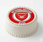 Arsenal Football Team Concept Logo Personalised Edible Cake Topper and Matching Cupcake Toppers, Printed on Icing Sheets - Round, Square, Costco, Cupcake Toppers (1. Round)