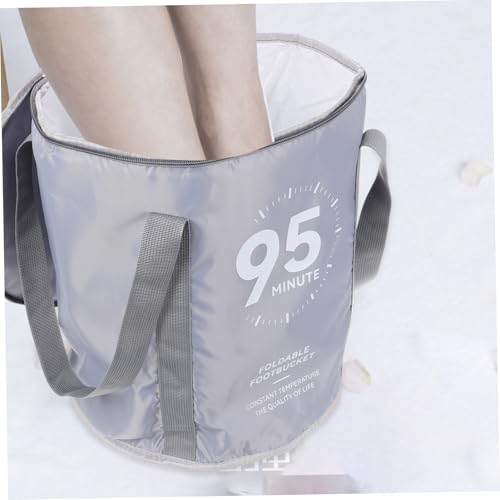 Spa plegable para pies Ipetboom 37x32x32 cm gris miniatura 6