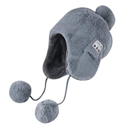 ChenFec Bluetooth Bonnet Casque sans Fil Bluetooth Headset Earphone Doux Chaud avec Haut-Parleur stéréo Mains Libres Smart Musique Chapeau pour Homme et Femme Cadeau de Sports de Plein air