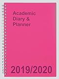 Agenda escolar 2018-2019 de espiral, A5, color rosa, 1 unidad.