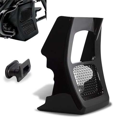 WOWTK Chin Spoiler for Harley 2017-2025 Touring Road King Street Glide Road Glide and Electra Glide Standard Models Vivid Black Finish