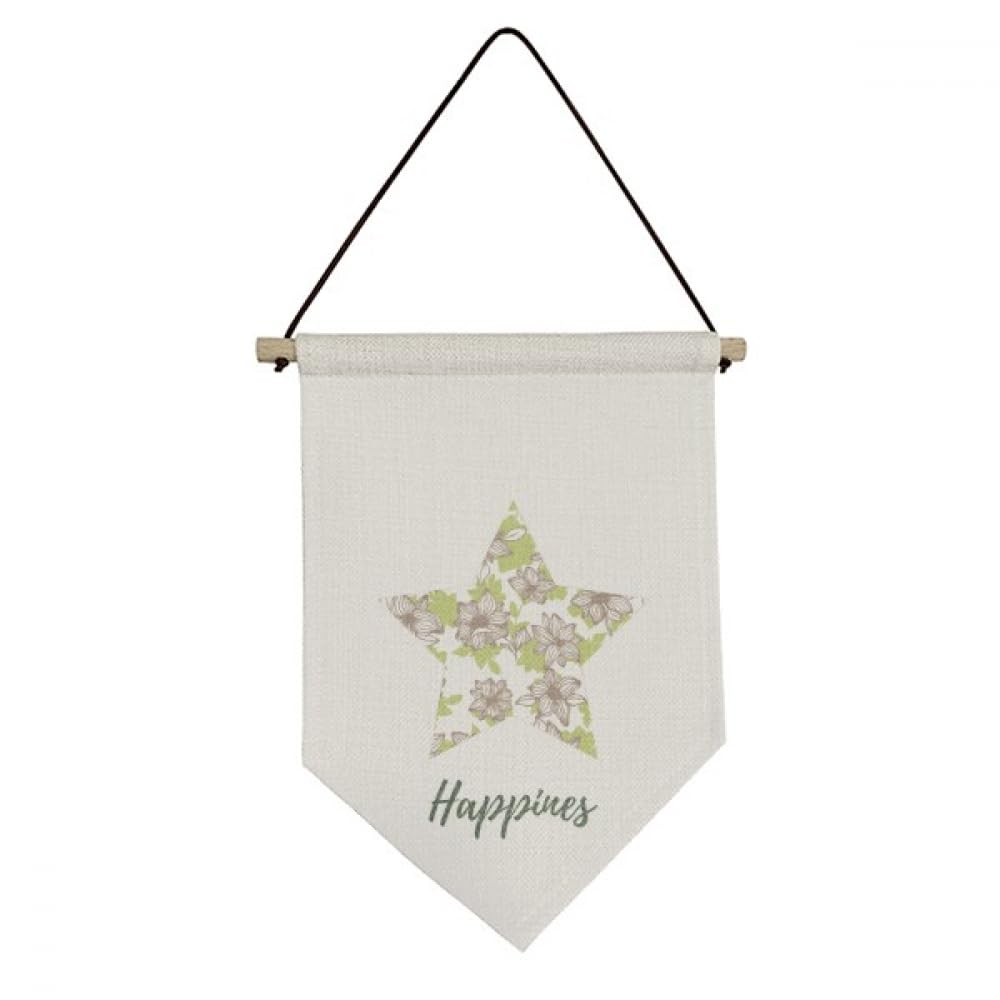 Drapeau en toile à suspendre de haute qualité aux délicats motifs floraux