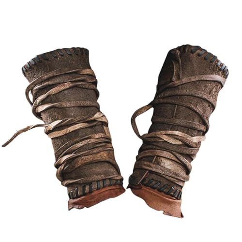 Par de protectores de brazo - Protector de brazo de piel, brazalete retro vintage | Guantes de brazalete retro Steampunk medievales robustos, correas de mano protectores de brazo de cuero medieval