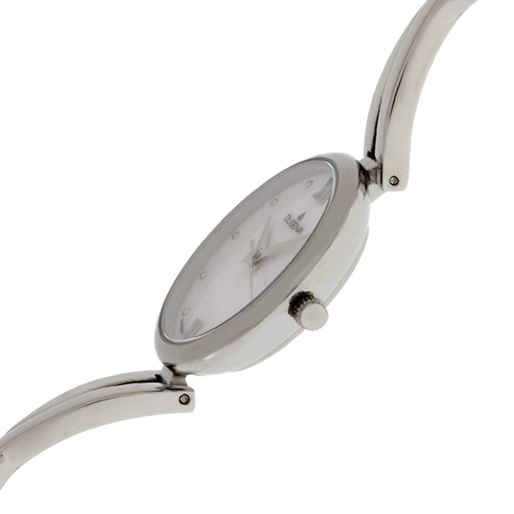 Dugena Damen Quarz-Armbanduhr, Gehärtetes Mineralglas, Edelstahl Schmuckband