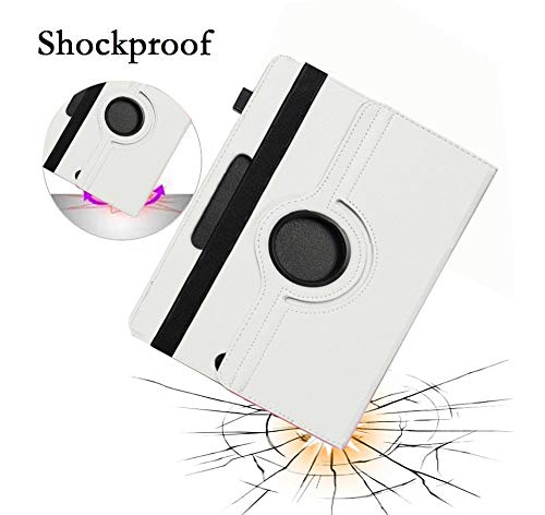 Image of TGK Rotating Cover for Samsung Galaxy Tab E (9.6 inch) SM- T560, T561, T565, T567V - White