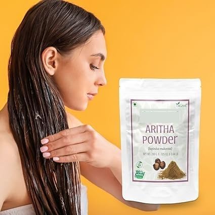 Miniatura 5 de Natural Aritha Powder for Hair Pack of 2 each 200gm