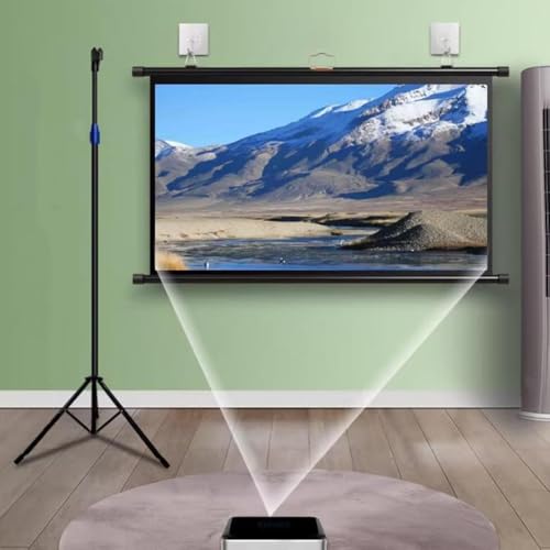 Pantalla portátil para proyector con soporte y trípode 60 pulgadas 16:9
