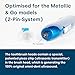 Emmi-dent Metallic/Professional 2-Pin Bristle-Head Attachments - Electric Toothbrush Replacement Heads. Cleans with Ultrasound Waves (Regular 4 Pack)
