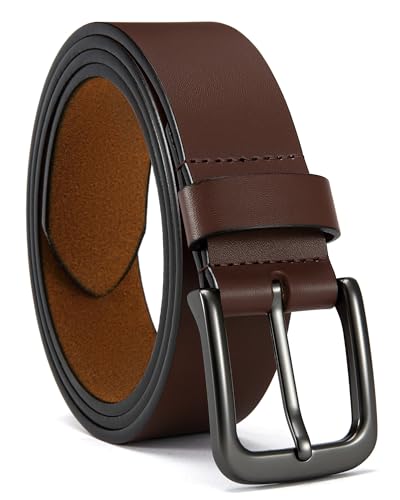 Image of CHAOREN Mens Belts Leather - 35mm Genuine Leather Belt for Jeans - Men Gift for Casual Dress