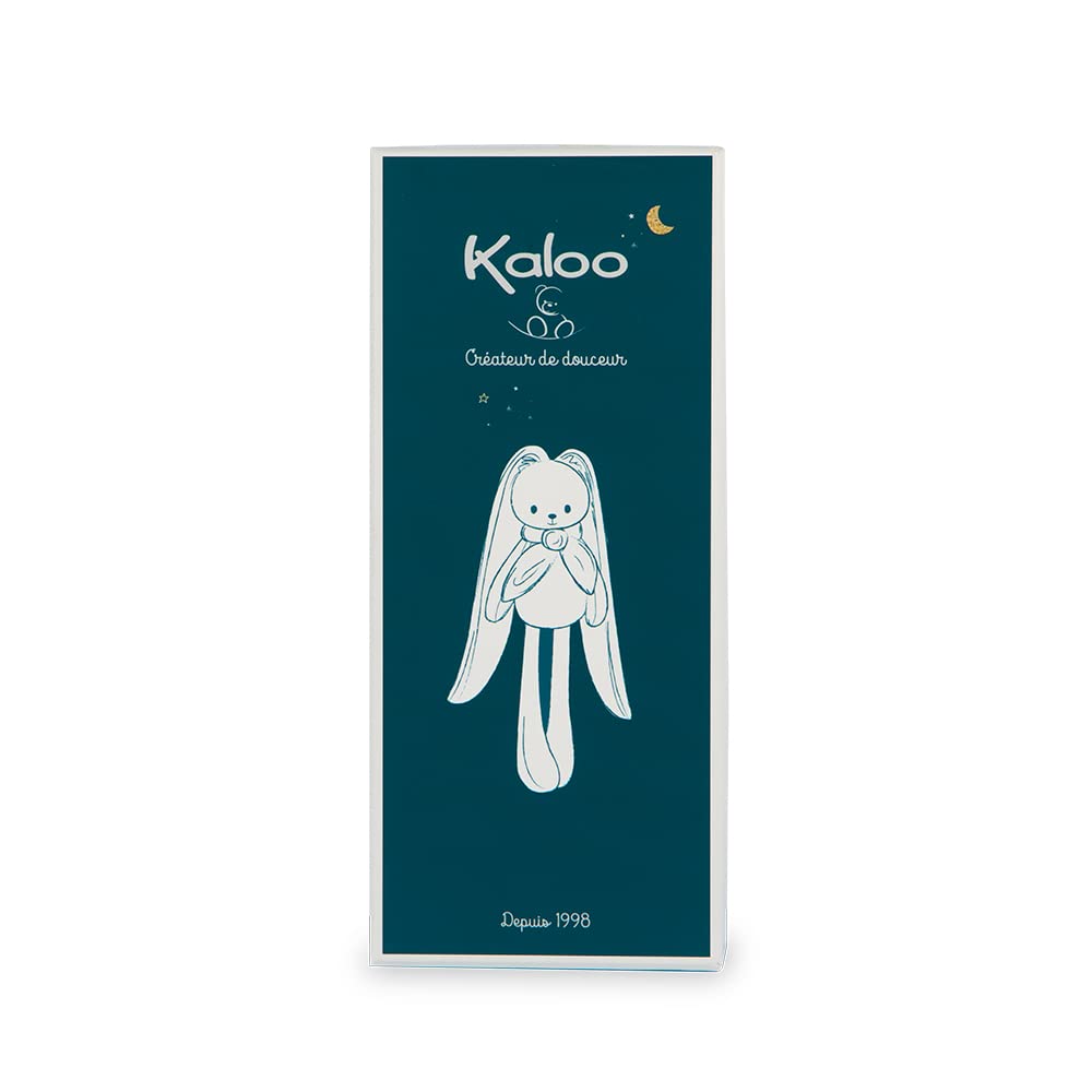 KALOO - Lapinoo - Doudou Coniglio - Peluche in Velluto a Coste per Neonato - 35 cm - Colore Terracotta - Materiale Ultra Morbido - Confezione Regalo - dalla Nascita, K972201