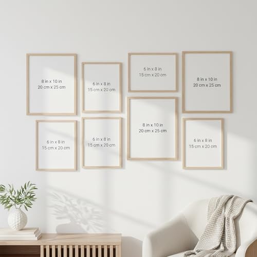 Image of kotart Photo Frame For Wall decoration | Wooden Frames For living room Office | Aesthetic Frames For Wall Decor Gifts | Photo frame for Home Decor Bedroom | Set of 8
