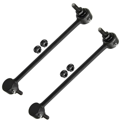 Image of Detroit Axle - 8pc Front Suspension Kit for Ford 2014-2017 Fiesta [Manual Trans] 2 Struts with Coil Spring 2 Sway Bar End Links 4 Inner and Outer Tie Rod Ends 2015 2016 Replacement