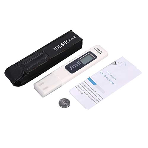 BIYI 3 in 1 Professional Water Quality Analyzer TDS Monitor EC TEMP Meter for Aquarium Thermometer Measurement Tool (white)(null)