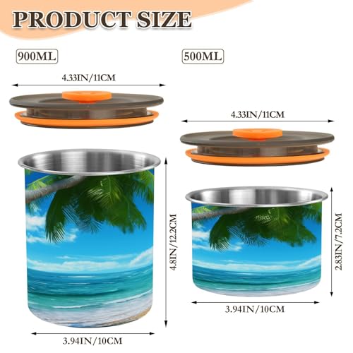 Envase hermético para café acero inoxidable 17oz miniatura 2