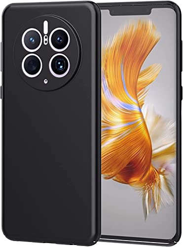 Zubitech Case for Huawei Mate 50 Pro Soft Silicone TPU Flexible Rubber Slim Fit Matte Black Cover Precise cutouts compatible for Huawei Mate 50 Pro