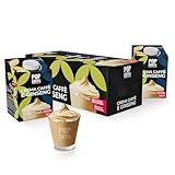 10 Brick 550g Crema Fredda o Calda CAFFè e GINSENG Pop Caffè - Crema a base di latte, caffè e Ginseng solubile delattosata, UHT a lunga conservazione - Senza Lattosio e Senza Glutine