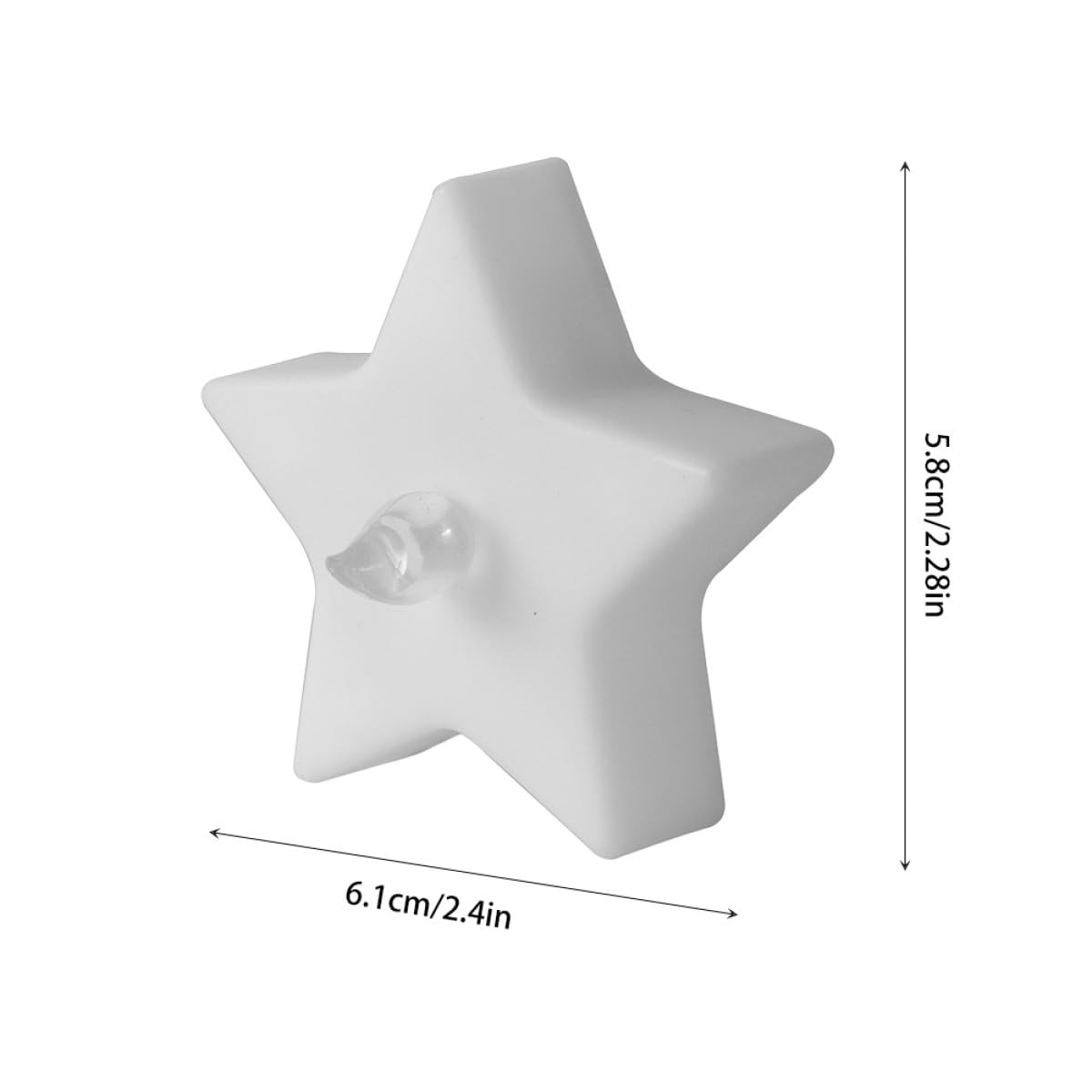 Baluue LED Kerzenlampe Stern, Flammenlos, Sicher, Geruchlos, Geschenkideen
