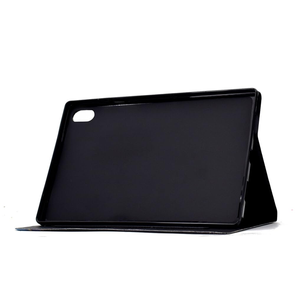 Generic etui kompatybilne z Samsung Galaxy Tab A9 Plus 11.0 SM-X210 X216B X218U (kolor: Złoty ananas) Odporna na wstrząsy skórzana tylna obudowa z klapką