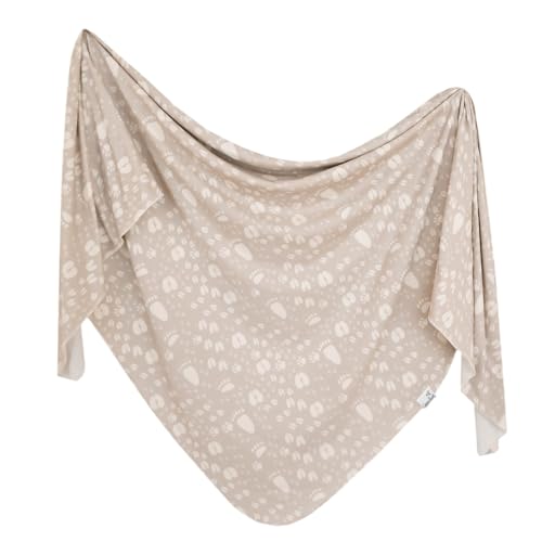 Image of Copper Pearl Baby Swaddle Blanket - Premium Knit Baby Blanket, Large Soft Stretchy Receiving Blankets for Baby Boy and Girl, Swaddles for Newborn, Infant, and Toddler (Tracker)