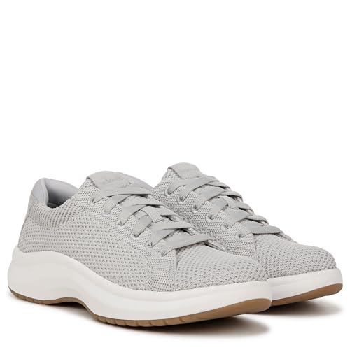 Dr. Scholl's Shoes Women's Feel Nice Plantar Fasciitis Sneaker, Vapor Grey Fabric, 8 Wide 7