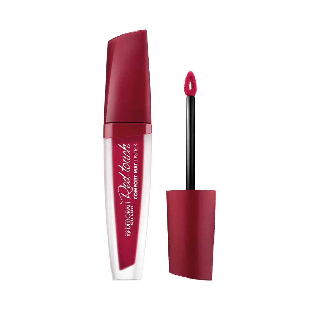 Deborah Milano Red Touch Lipstick Liquid Matte No. 18 Iconic Red, 1 ml (Pack of 1)