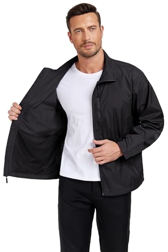 Mens Windbreaker Jackets Lightweight Packable Windproof for Casual Hiking Outdoor2