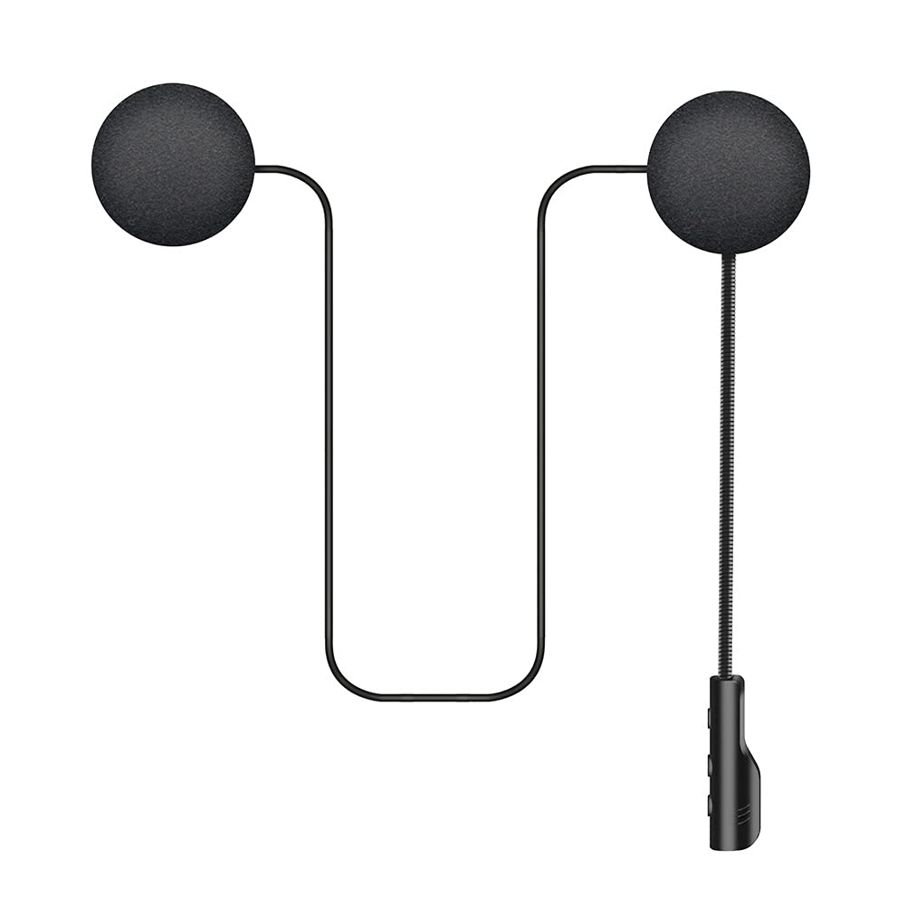 Auricolare Wireless per Casco Moto Nero Plastica 180ma