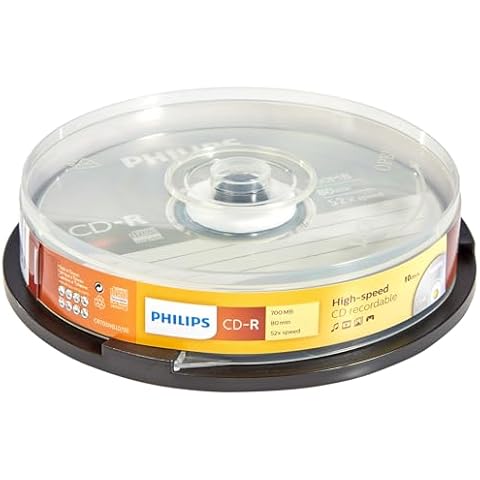 Philips CR7D5 NB10/00 10 Pack CD-R Discs Cover