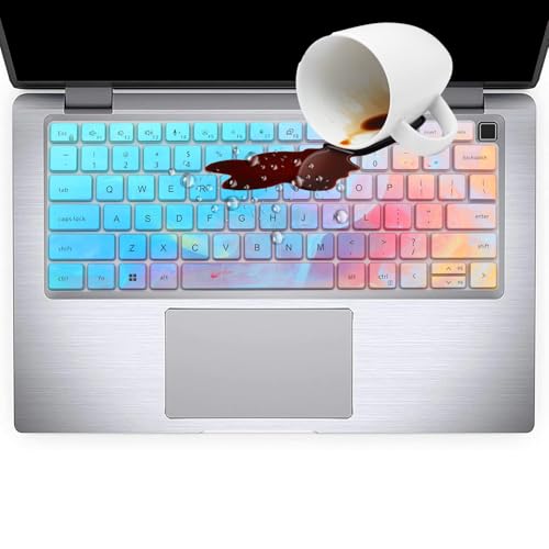 Image of Keyboard Cover Skin for Dell Latitude 14 inch 7450 7440 7430 7420 7410, Dell Latitude 3450 3440 5450 5440 5431 5430 5420 9420 9430, Latitude 15.6 inch 16 inch 7520 9510 9520 7650 7640, US -Stylish Colorful