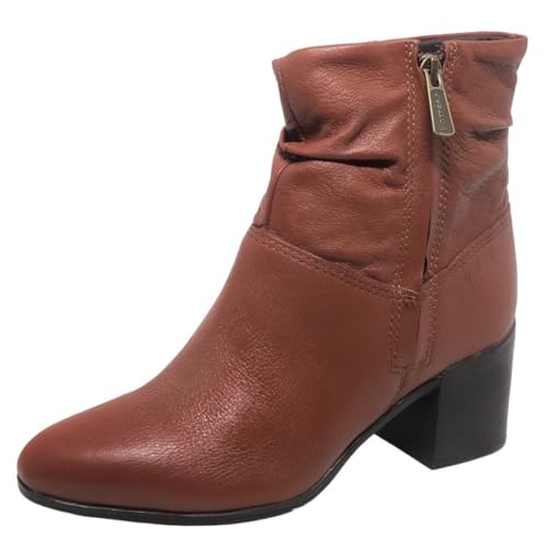 Bota Feminina Couro Cano Baixo Salto Médio Bottero