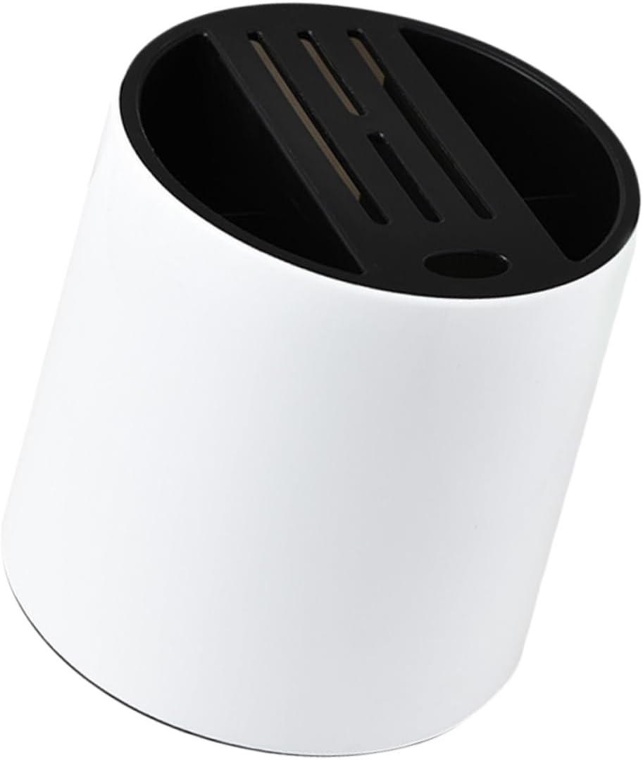 Cabilock Rotating Kitchen Utensil Holder Multifunctional Cutlery Stand for Kitchen Counter Plastic Organizer for Cooking Tools Suitable for Home Chefs Space-Saving Design