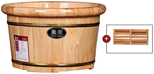 Spa de pies de madera sólida con masajeador y baño térmico