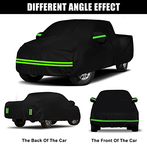 Image of Waterproof Truck Cover Replace for Nissan Frontier CrewCab 6ft Bed, 6 Layers All Weather Truck Cover with Zipper Door & Windproof Bands for Snow Rain Dust Hail Protection (6ft Bed)