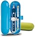 Plastic Electric Toothbrush Travel Case for Oral-B Pro Series, 2 packs (Blue&Green) ...