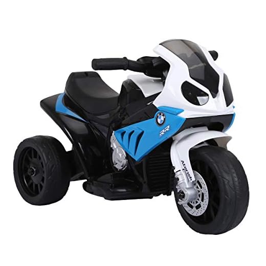 Moto Electrico para Niños Motocicleta Alimentado con Batería Vehículo Eléctrico - BMW S1000RR - Azul