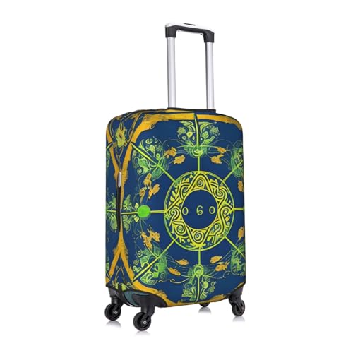 Yin Yang Totem Printed luggage cover, double stitching all around, high elastic material, suitable for travel and business trip2