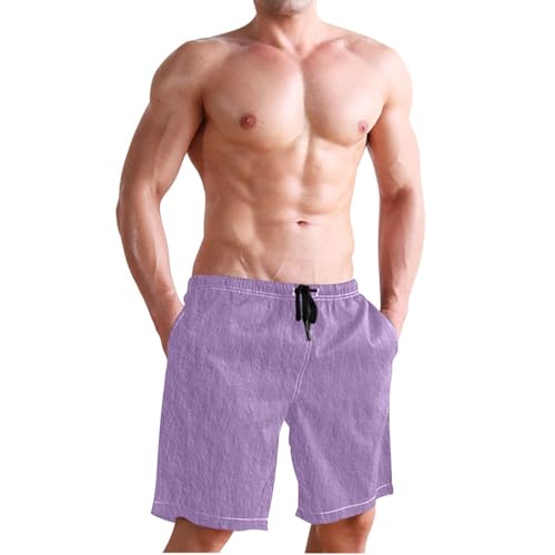 Short de bain violet double couche anti-irritation et séchage rapide - 4