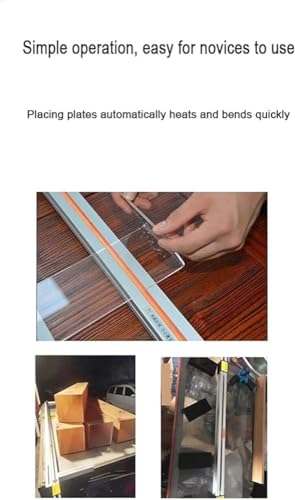 Dobladora de acrílico para doblar placas de plástico en caliente, versión de soporte de alta eficiencia (tamaño: 1250 mm)