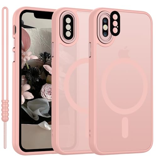 YUANDMI Traslucida Protettivo Cover Custodia per iPhone X/XS, non compatibile con altre versioni. 【Supporta la ricarica wireless】.Design elegante e sottile e materiale protettivo morbido forniscono una protezione adeguata per il tuo iPhone X/XS da graffi, urti, impronte digitali e sporco.